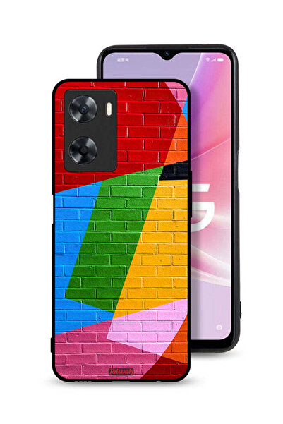 Tolwak غطاء حماية لهاتف Oppo A57s برسومات جدارية ملونة