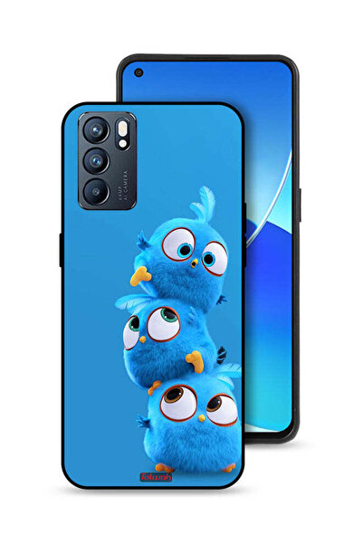 Tolwak غطاء حماية لهاتف Oppo Reno6 5G بنقشة طيور لطيفة