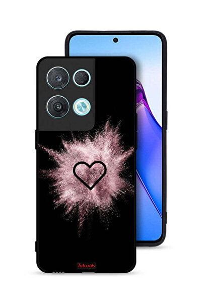 Tolwak غطاء حماية لهاتف Oppo Reno8 Pro 5G بتصميم قلب لامع