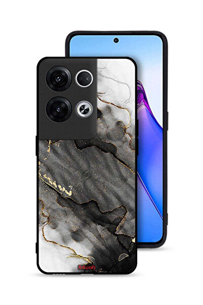 Tolwak غطاء حماية لهاتف Oppo Reno8 Pro Plus 5G بلون رخامي لامع