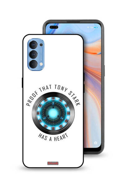 Tolwak غطاء حماية لهاتف Oppo Reno4 4G دليل على أن توني ستارك لديه قلب