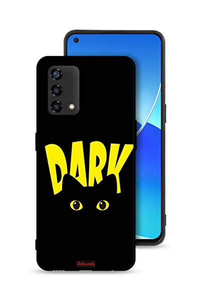 Tolwak غطاء حماية لهاتف Oppo Reno6 Lite - قطة داكنة