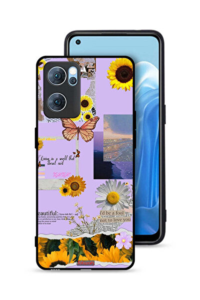 Tolwak غطاء حماية لهاتف Oppo Reno7 5G بملصقات عباد الشمس الجميلة