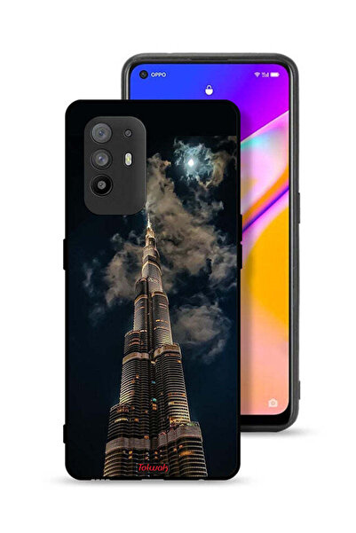 Tolwak Oppo F19 Pro Plus 5G Protective Case Cover Burj Khalifa In Night