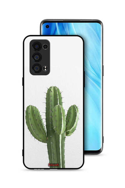 Tolwak غطاء حماية لهاتف Oppo Reno6 Pro Plus 5G بنقشة نبات الصبار