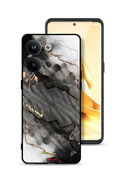 Tolwak غطاء حماية لهاتف Oppo Reno9 5G رخامي لامع