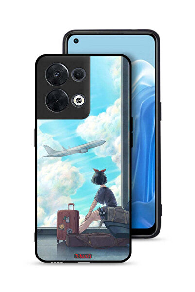 Tolwak غطاء حماية لهاتف Oppo Reno8 5G بتصميم فن السفر