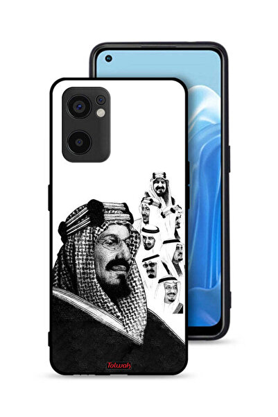 Tolwak غطاء حماية لهاتف Oppo Reno7 SE 5G، ملصق فني أبيض وأسود لملوك المملكة ا...