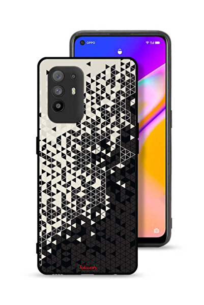 Tolwak غطاء حماية لهاتف Oppo A95 5G بنمط مثلث فني رقمي
