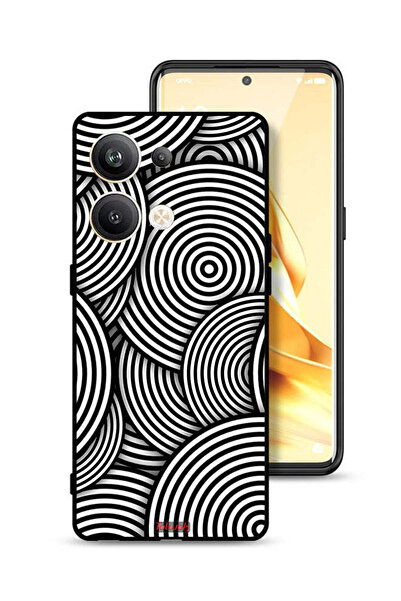 Tolwak غطاء حماية لهاتف Oppo Reno9 Pro Plus 5G بنمط دوائر وهمية