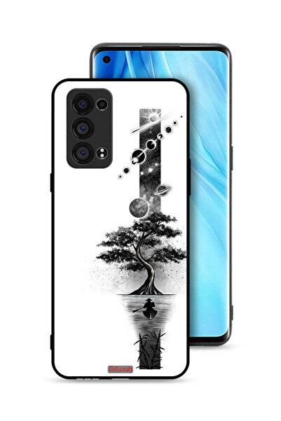 Tolwak Oppo Reno6 Pro Plus 5G Protective Case Cover Earth Space Art