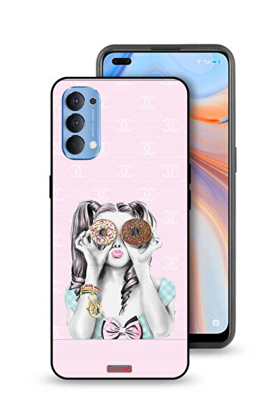 Tolwak غطاء حماية لهاتف Oppo Reno4 4G يحمل قطعتين من الدونات