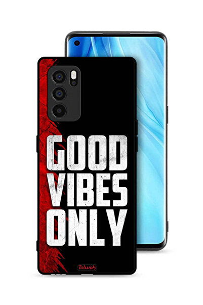 Tolwak غطاء حماية لهاتف Oppo Reno6 Pro 5G - Good Vibes Only
