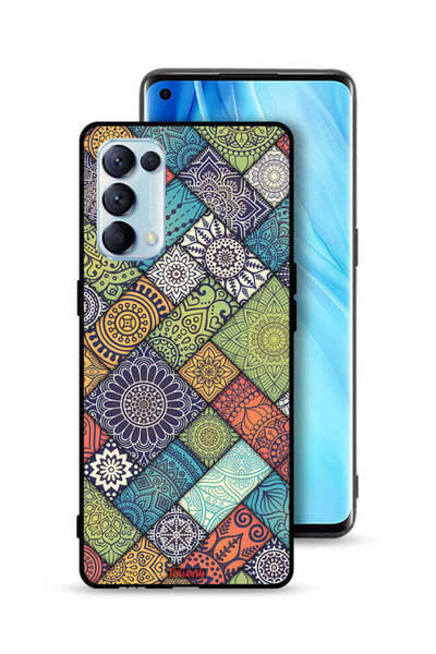 Tolwak غطاء حماية لهاتف Oppo Reno5 Pro 5G بنمط ماندالا