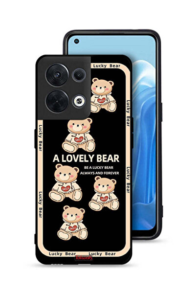 Tolwak غطاء حماية لهاتف Oppo Reno8 5G بتصميم دب جميل