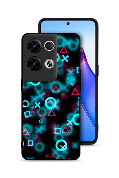 Tolwak غطاء حماية لهاتف Oppo Reno8 Pro Plus 5G برسومات أيقونات لعبة الحبار ال...