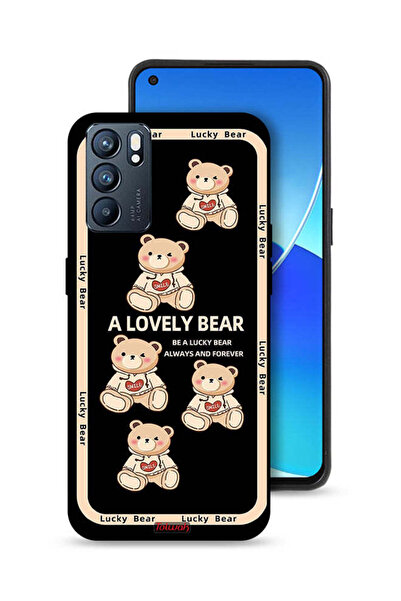 Tolwak غطاء حماية لهاتف Oppo Reno6 5G بتصميم دب جميل