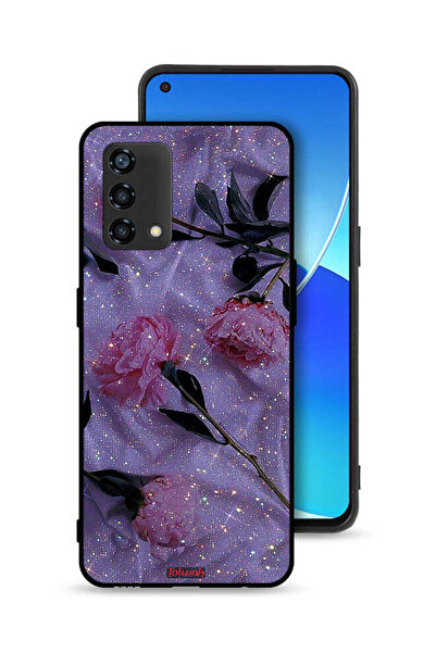 Tolwak غطاء حماية لهاتف Oppo A95 4G ​​بنقشة ورود لامعة