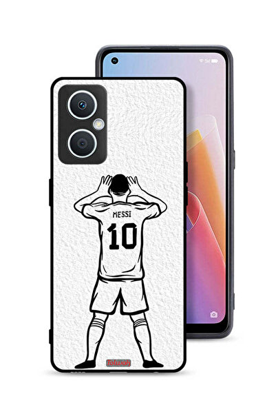 Tolwak غطاء حماية لهاتف Oppo A96 5G (الصين) بتصميم ميسي سكيتش