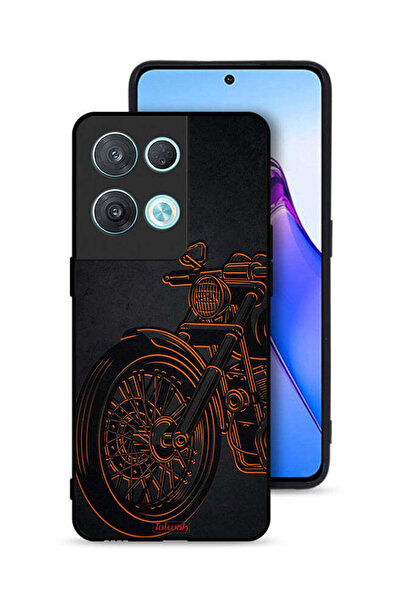 Tolwak غطاء حماية لهاتف Oppo Reno8 Pro 5G بتصميم دراجة كلاسيكية