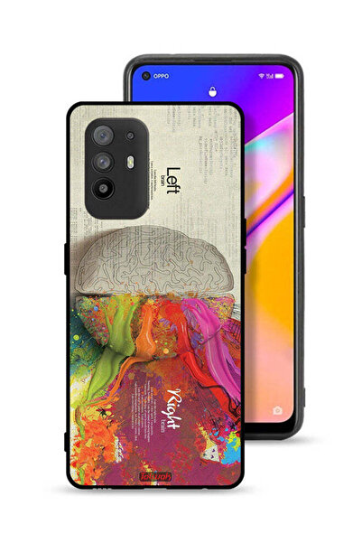 Tolwak غطاء حماية لهاتف Oppo A95 5G بتصميم تجريدي لعلم الدماغ