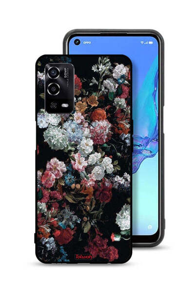 Tolwak غطاء حماية لهاتف Oppo A55 4G بنقشة ورود عتيقة