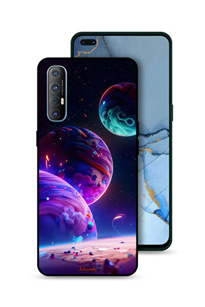 Tolwak غطاء حماية لهاتف Oppo Reno3 Pro 4G بنمط كوكبي