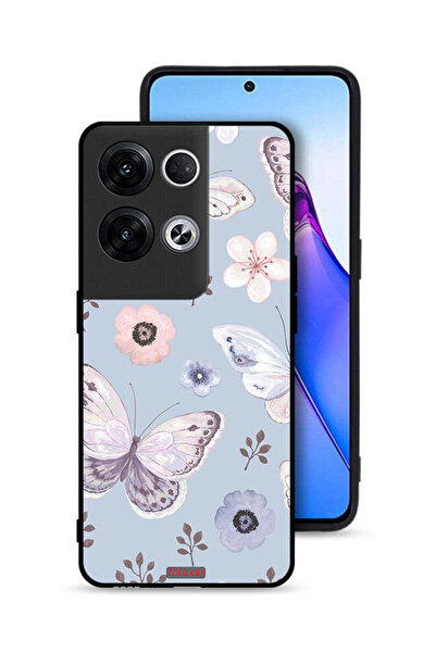 Tolwak غطاء حماية لهاتف Oppo Reno8 Pro Plus 5G بنقشة فراشات وزهور
