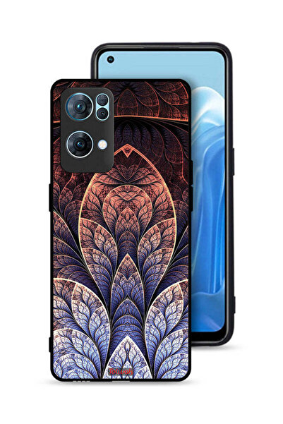 Tolwak غطاء حماية Oppo Reno7 Pro 5G بتصميم زهور كسورية تجريدية