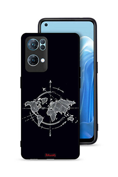 Tolwak غطاء حماية لهاتف Oppo Reno7 Pro 5G برسومات البوصلة