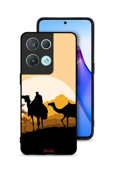 Tolwak غطاء حماية Oppo Reno8 Pro 5G برسومات جمال في الصحراء