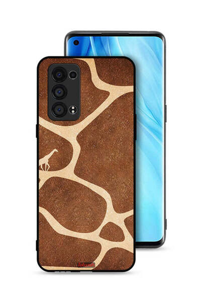 Tolwak غطاء حماية لهاتف Oppo Reno6 Pro Plus 5G بنقشة جلد الزرافة