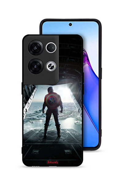 Tolwak غطاء حماية لهاتف Oppo Reno8 Pro Plus 5G بتصميم صورة كابتن أمريكا