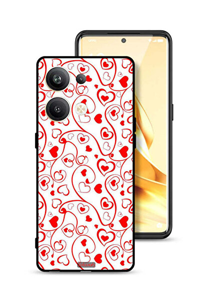 Tolwak غطاء حماية لهاتف Oppo Reno9 Pro Plus 5G بنقشة قلوب