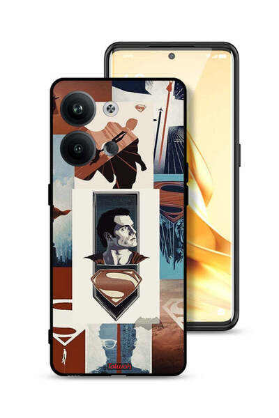 Tolwak غطاء حماية لهاتف Oppo Reno9 5G برسومات سوبرمان