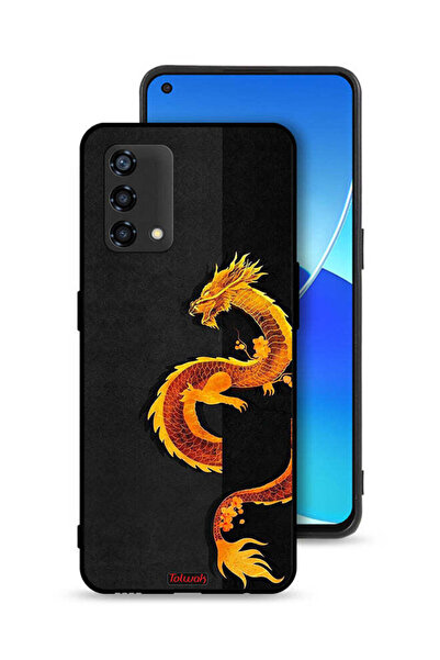 Tolwak غطاء حماية لهاتف Oppo A95 4G ​​بنقشة فن التنين