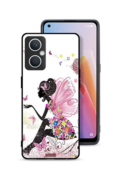 Tolwak غطاء حماية Oppo A96 5G (الصين) بتصميم فتاة الفراشة