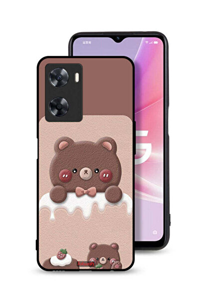 Tolwak غطاء حماية لهاتف Oppo A57s - دب الفراولة