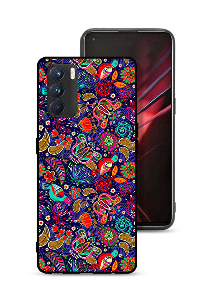 Tolwak غطاء حماية لهاتف Oppo K9 Pro بنقشة أوراق طيور وزهور ملونة