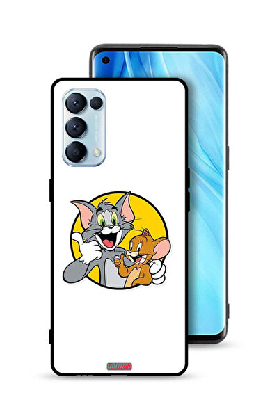 Tolwak غطاء حماية لهاتف Oppo Reno5 Pro 5G بتصميم توم وجيري