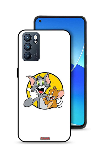 Tolwak غطاء حماية لهاتف Oppo Reno6 5G بتصميم توم وجيري