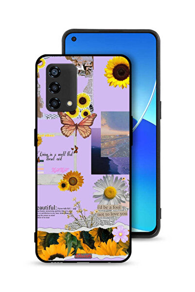Tolwak غطاء حماية لهاتف Oppo A95 4G ​​بملصقات عباد الشمس الجميلة