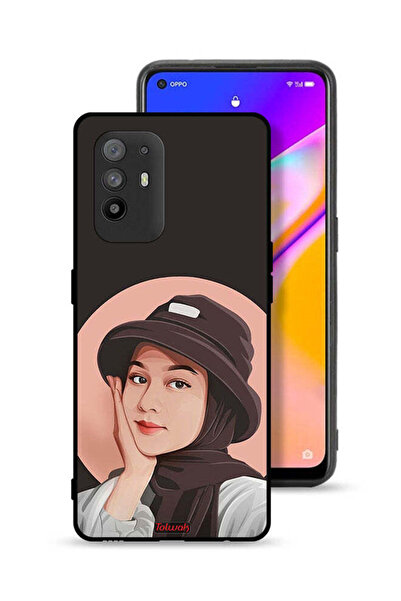 Tolwak غطاء حماية لهاتف Oppo F19 Pro Plus 5G برسومات فنية لطيفة لفتاة قبعة
