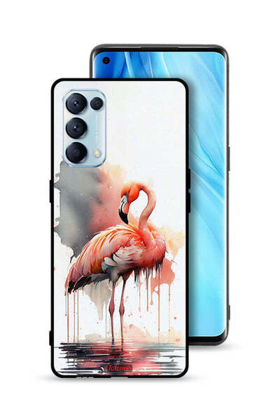 Tolwak غطاء حماية لهاتف Oppo Reno5 Pro 5G برسومات ألوان مائية استوائية