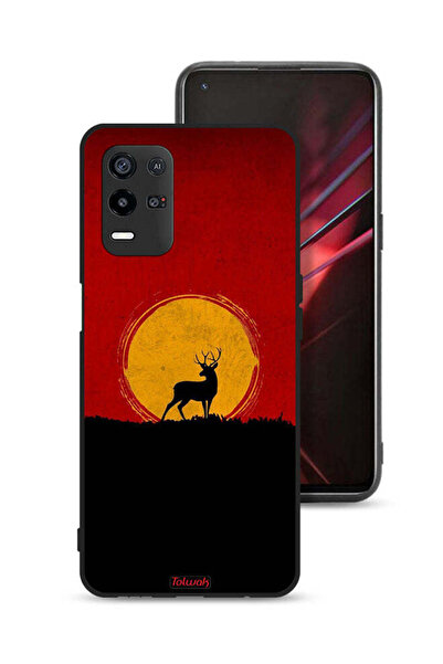 Tolwak غطاء حماية Oppo K9x بتصميم غزال وقمر