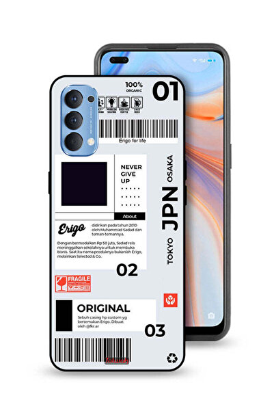 Tolwak غطاء حماية لهاتف Oppo Reno4 4G - ملصق ياباني