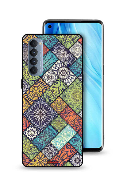 Tolwak غطاء حماية لهاتف Oppo Reno4 Pro 4G بنمط ماندالا