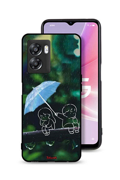 Tolwak غطاء حماية لهاتف Oppo A57 5G برسومات زوجين من الفن التجريدي