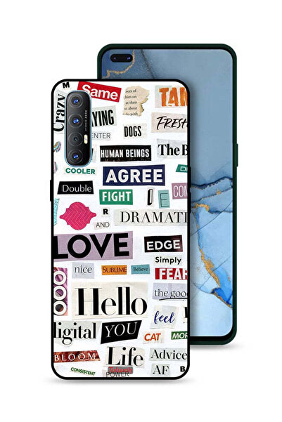 Tolwak غطاء حماية لهاتف Oppo Reno3 Pro 4G بملصقات اقتباسات قصيرة