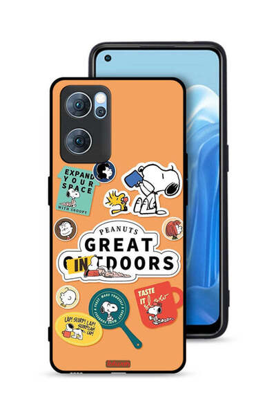 Tolwak غطاء حماية لهاتف Oppo Reno7 5G بملصقات الفول السوداني